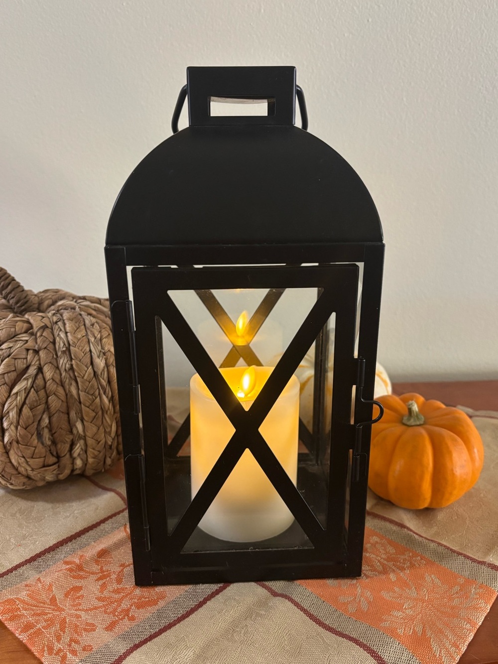 Black Decorative Metal Lantern - Home Accents